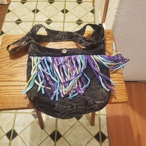 Earth Divas Colorful Fringe Purse